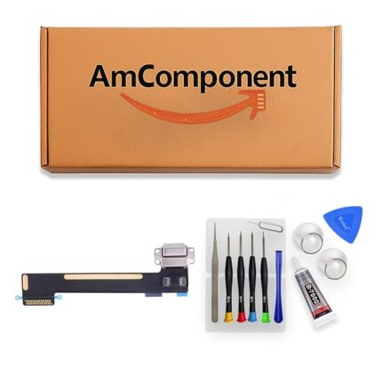 AmComponent - DOCK di ricambio per IPAD MINI 5 bianco A2133 2124 2125 2126 CONNETTORE CARICA RICARICA USB FLAT | Componente di ricambio con prestazioni a lunga durata con il dispositivo
