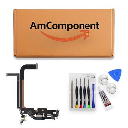 AmComponent - DOCK di ricambio per IPHONE 13 PRO MAX verde CONNETTORE CARICA RICARICA USB MICROFONO | Componente di ricambio con prestazioni a lunga durata con il dispositivo