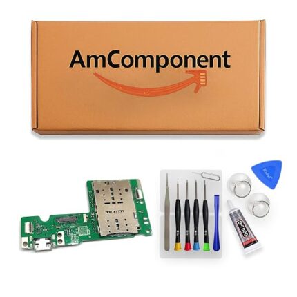 AmComponent - DOCK di ricambio per LENOVO TAB M10 TB-X505 CONNETTORE CARICA RICARICA USB FLAT FLEX MICROFONO | Componente di ricambio con prestazioni a lunga durata con il dispositivo