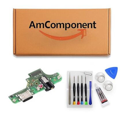 AmComponent - DOCK di ricambio per LG K50S LMX540 CONNETTORE CARICA RICARICA MICROFONO USB FLAT FLEX ricambio | Componente di ricambio con prestazioni a lunga durata con il dispositivo