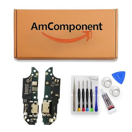 AmComponent - DOCK di ricambio per MOTOROLA E22 XT2239 XT-2239 CONNETTORE CARICA RICARICA MICROFONO USB FLAT | Componente di ricambio con prestazioni a lunga durata con il dispositivo