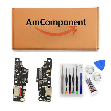 AmComponent - DOCK di ricambio per MOTOROLA MOTO E32 XT2227 XT-2227 CONNETTORE CARICA RICARICA MICROFONO USB | Componente di ricambio con prestazioni a lunga durata con il dispositivo