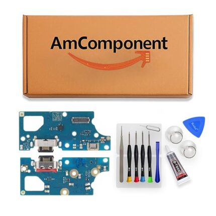 AmComponent - DOCK di ricambio per MOTOROLA MOTO E32S XT2229 XT-2229 CONNETTORE CARICA RICARICA MICROFONO USB | Componente di ricambio con prestazioni a lunga durata con il dispositivo