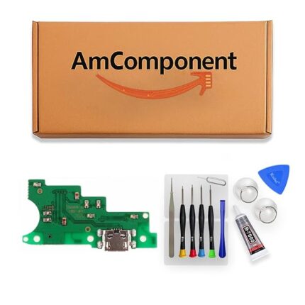 AmComponent - DOCK di ricambio per MOTOROLA MOTO E6S XT2053 XT-2053 CONNETTORE CARICA RICARICA MICROFONO USB | Componente di ricambio con prestazioni a lunga durata con il dispositivo