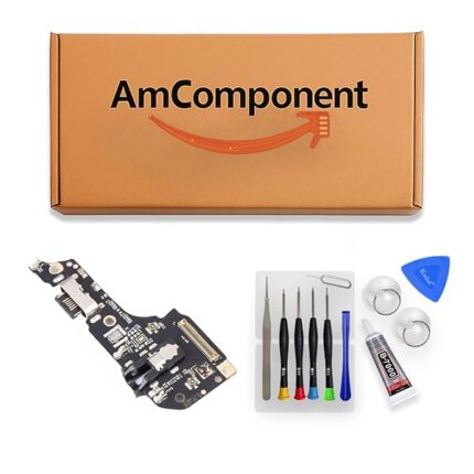 AmComponent - DOCK di ricambio per MOTOROLA MOTO G62 XT2223 XT-2223 CONNETTORE CARICA RICARICA MICROFONO USB | Componente di ricambio con prestazioni a lunga durata con il dispositivo