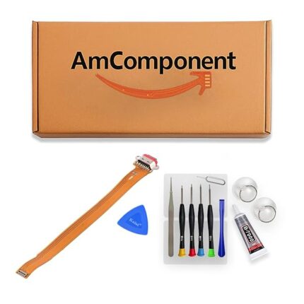AmComponent - DOCK di ricambio per OPPO RENO2 CPH1907 CONNETTORE CARICA RICARICA USB FLAT FLEX TYPE-C | Componente di ricambio con prestazioni a lunga durata con il dispositivo