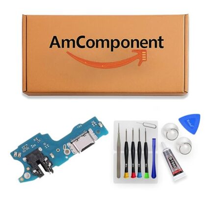 AmComponent - DOCK di ricambio per REALME C55 RMX3710 CONNETTORE CARICA RICARICA MICROFONO USB FLAT FLEX | Componente di ricambio con prestazioni a lunga durata con il dispositivo