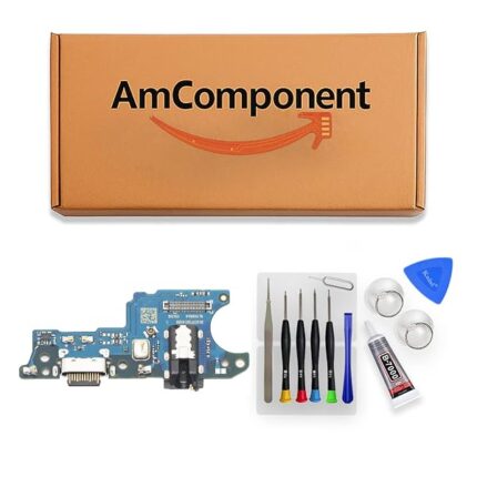 AmComponent - DOCK di ricambio per SAMSUNG GALAXY A02S SM-A025G CONNETTORE CARICA RICARICA MICROFONO USB FLAT | Componente di ricambio con prestazioni a lunga durata con il dispositivo