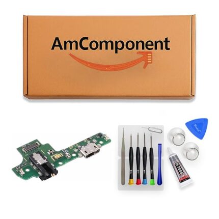 AmComponent - DOCK di ricambio per SAMSUNG GALAXY A10S SM-A107F A107 CONNETTORE RICARICA CARICA USB MICROFONO | Componente di ricambio con prestazioni a lunga durata con il dispositivo