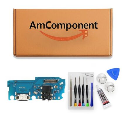 AmComponent - DOCK di ricambio per SAMSUNG GALAXY A12 SM-A125 CONNETTORE CARICA RICARICA MICROFONO USB FLAT | Componente di ricambio con prestazioni a lunga durata con il dispositivo