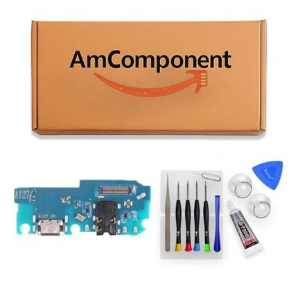 AmComponent - DOCK di ricambio per SAMSUNG GALAXY A12 SM-A127F A127 CONNETTORE CARICA RICARICA MICROFONO USB | Componente di ricambio con prestazioni a lunga durata con il dispositivo