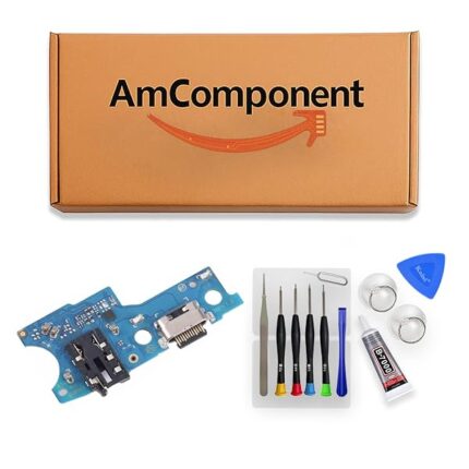 AmComponent - DOCK di ricambio per SAMSUNG GALAXY A14 4G SM-A145 CONNETTORE CARICA RICARICA MICROFONO USB FLAT | Componente di ricambio con prestazioni a lunga durata con il dispositivo