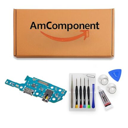 AmComponent - DOCK di ricambio per SAMSUNG GALAXY A20E SM-A202F A202 CONNETTORE CARICA RICARICA USB JACK | Componente di ricambio con prestazioni a lunga durata con il dispositivo