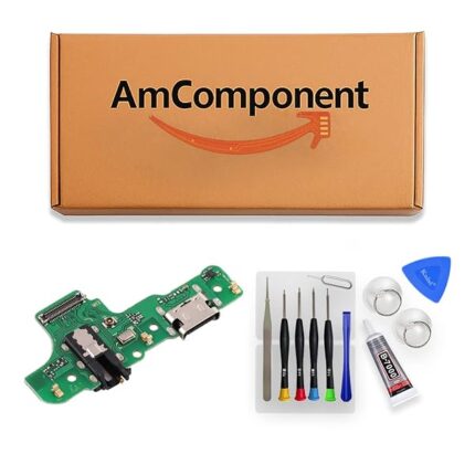 AmComponent - DOCK di ricambio per SAMSUNG GALAXY A20S SM-A207 CONNETTORE CARICA RICARICA MICROFONO USB FLAT | Componente di ricambio con prestazioni a lunga durata con il dispositivo