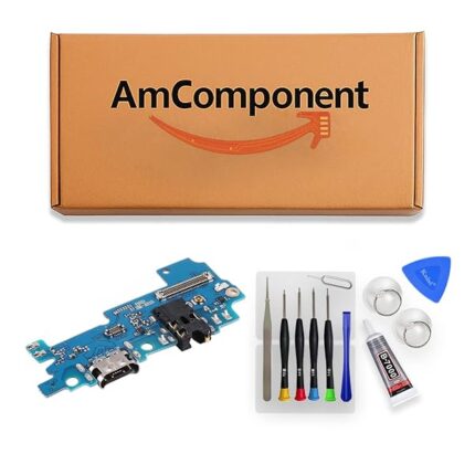 AmComponent - DOCK di ricambio per SAMSUNG GALAXY A31 SM-A315 CONNETTORE CARICA RICARICA MICROFONO USB FLAT | Componente di ricambio con prestazioni a lunga durata con il dispositivo