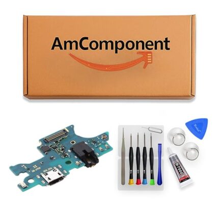 AmComponent - DOCK di ricambio per SAMSUNG GALAXY A7 2018 SM-A750F A750 CONNETTORE CARICA RICARICA MICROFONO | Componente di ricambio con prestazioni a lunga durata con il dispositivo