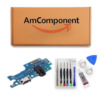 AmComponent - DOCK di ricambio per SAMSUNG GALAXY M21 SM-M215F M215 CONNETTORE CARICA RICARICA USB MICROFONO | Componente di ricambio con prestazioni a lunga durata con il dispositivo