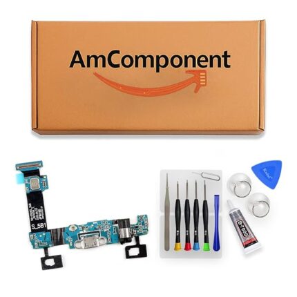 AmComponent - DOCK di ricambio per SAMSUNG GALAXY S6 EDGE+ PLUS SM-G928F G928 CONNETTORE CARICA RICARICA USB | Componente di ricambio con prestazioni a lunga durata con il dispositivo
