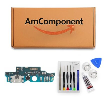 AmComponent - DOCK di ricambio per WIKO VIEW 4 W-V851 CONNETTORE CARICA RICARICA USB MICROFONO FLAT ANTENNA | Componente di ricambio con prestazioni a lunga durata con il dispositivo