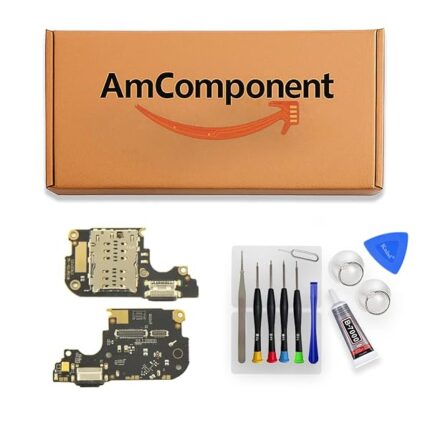 AmComponent - DOCK di ricambio per XIAOMI MI 10 LITE 5G M2002J9G M2002J9E CONNETTORE CARICA RICARICA MICROFONO | Componente di ricambio con prestazioni a lunga durata con il dispositivo