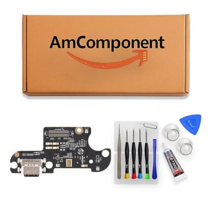 AmComponent - DOCK di ricambio per XIAOMI MI 8 LITE M1808D2TG CONNETTORE CARICA RICARICA USB MICROFONO JACK | Componente di ricambio con prestazioni a lunga durata con il dispositivo