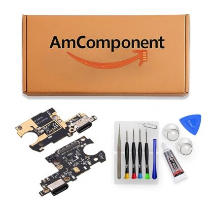 AmComponent - DOCK di ricambio per XIAOMI MI 9 SE M1903F2G CONNETTORE CARICA RICARICA MICROFONO FLAT FLEX JACK | Componente di ricambio con prestazioni a lunga durata con il dispositivo