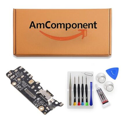 AmComponent - DOCK di ricambio per XIAOMI MI A2 M1804D2SG / MI 6X M1804D2SI CONNETTORE CARICA RICARICA USB | Componente di ricambio con prestazioni a lunga durata con il dispositivo