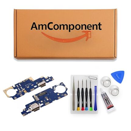 AmComponent - DOCK di ricambio per XIAOMI MI MAX 2 MDE40 MDI40 CONNETTORE CARICA RICARICA USB MICROFONO JACK | Componente di ricambio con prestazioni a lunga durata con il dispositivo