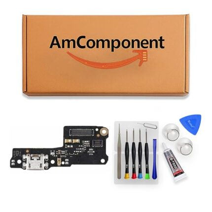 AmComponent - DOCK di ricambio per XIAOMI REDMI 7A M1903C3E CONNETTORE CARICA RICARICA USB FLAT MICROFONO | Componente di ricambio con prestazioni a lunga durata con il dispositivo