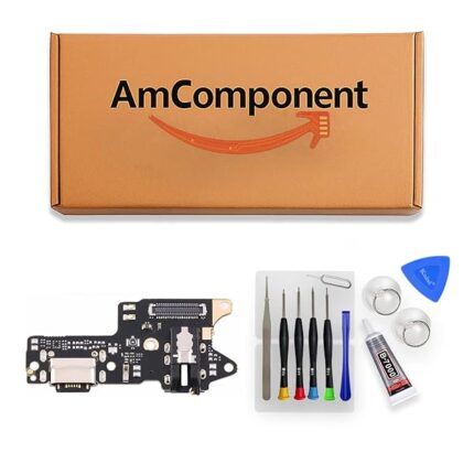 AmComponent - DOCK di ricambio per XIAOMI REDMI 9 M2004J19G M2004J19C CONNETTORE CARICA RICARICA MICROFONO USB | Componente di ricambio con prestazioni a lunga durata con il dispositivo