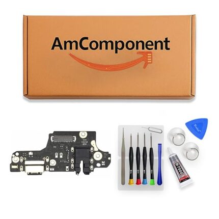 AmComponent - DOCK di ricambio per XIAOMI REDMI NOTE 9S M2003J6A1G CONNETTORE CARICA RICARICA MICROFONO JACK | Componente di ricambio con prestazioni a lunga durata con il dispositivo
