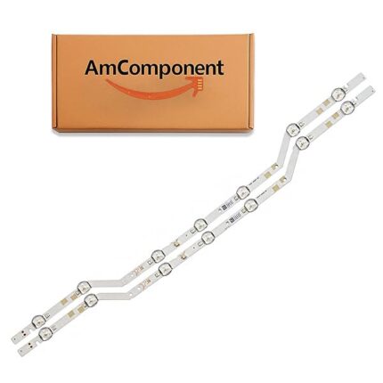 AmComponent - KIT 2 BARRE 7 LED per TV 32 di ricambio per SAMSUNG UE32H5200 UE32H5203 UE32J5000A UE32J5270A