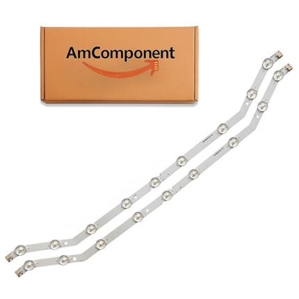 AmComponent - KIT 2 BARRE 9 LED per TV 32" di ricambio per SAMSUNG D3GE-320SM0-R2 BN96-27468A UE32EH4003W
