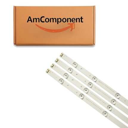 AmComponent - KIT 2 BARRE STRIP LED per TV TELEFUNKEN JL.D320B1235-078CS-C TE32125B30C10UDLED