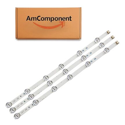 AmComponent - KIT 3 BARRE STRIP 6 LED per TV di ricambio per LG 32" INNOTEK 32 AGF78399901 32LF5610 32LB580
