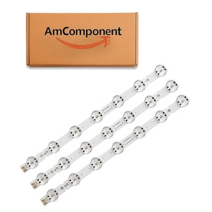 AmComponent - KIT 3 BARRE STRIP 7 LED TV di ricambio per LG 43" SSC_TRIDENT_43UK65_S SVL430A61 43UK6500PLA