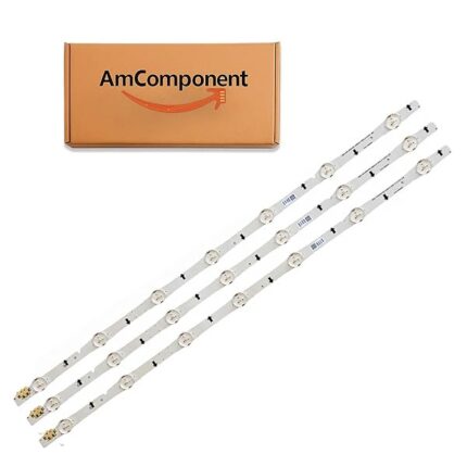 AmComponent - KIT 3 BARRE STRIP LED per TV 32" di ricambio per SAMSUNG D4GE-320DC0-R2 2014SVS32HD LB658 650 MM