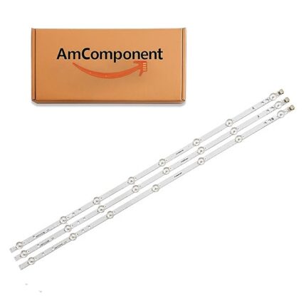 AmComponent - KIT 3 BARRE STRIP LED per TV 40" TELEFUNKEN LB215 LB216 VES400UNDS-2D-N13 N14