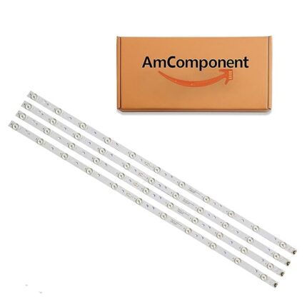 AmComponent - KIT 4 BARRE STRIP 11 LED per TV JVC LED40D11-ZC14-03(B) 30340011206 LT40E71A 3V