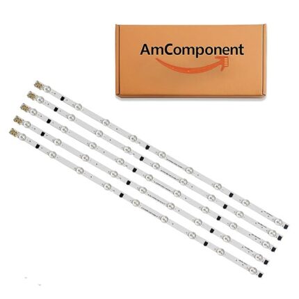 AmComponent - KIT 5 BARRE STRIP LED TV di ricambio per SAMSUNG D2GE-320SC1-R0 UE32F5300A UE32F5500A UE32F5570