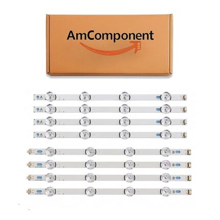 AmComponent - KIT 8 BARRE STRIP LED per TV di ricambio per LG 42" LB32 (A) - LB33 (B) INNOTEK DRT 3.0 TYPE R01