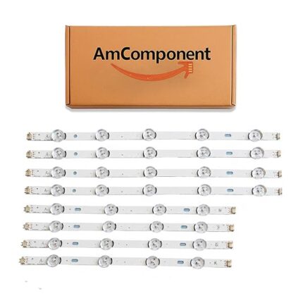 AmComponent - KIT 8 BARRE STRIP LED per TV di ricambio per LG 47" 6916L- 1716A / 1749A / 1762A / 1948A / 1961A
