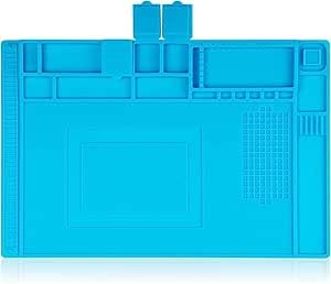 AmComponent - TAPPETINO professionale DA LAVORO in SILICONE ANTISTATICO 45X30 TAPPETO SMARTPHONE TABLET