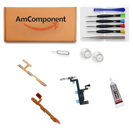 AmComponent - TASTI ON OFF VOLUME ACCENSIONE di ricambio per SAMSUNG GALAXY A10 SM-A105 FLAT FLEX LATERALE