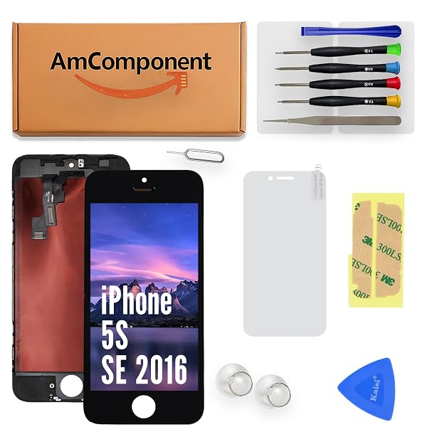AmComponent-display-TIANMA-di-ricambio-per-IPHONE-5S-SE-2016-nero-schermo-vetro-LCD-touch-screen-MONITOR-METAL-frame-B0FDNC1PZH