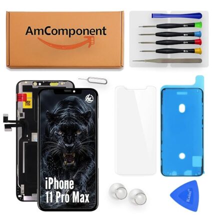 AmComponent - display di ricambio per IPHONE 11 PRO MAX (HL INCELL) schermo LCD + vetro touch screen | Componente di ricambio con luminosità intensa e risposta al tocco reattiva