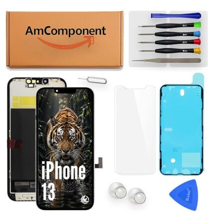 AmComponent - display di ricambio per IPHONE 13 (HL INCELL) schermo LCD + vetro touch screen | Componente di ricambio con luminosità intensa e risposta al tocco reattiva