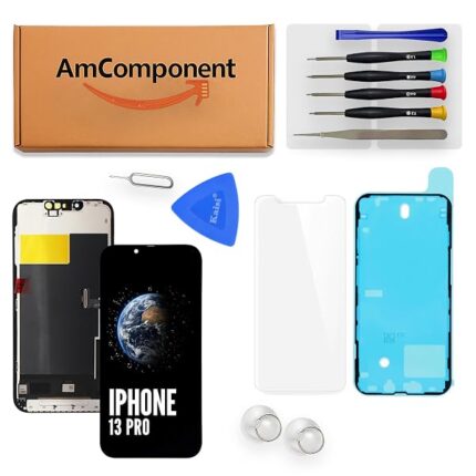 AmComponent - display di ricambio per IPHONE 13 PRO (HL INCELL) schermo LCD + vetro touch screen | Componente di ricambio con luminosità intensa e risposta al tocco reattiva