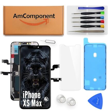 AmComponent - display di ricambio per IPHONE XS MAX (HL INCELL) schermo LCD + vetro touch screen | Componente di ricambio con luminosità intensa e risposta al tocco reattiva