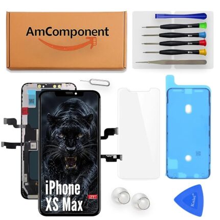 AmComponent - display di ricambio per IPHONE XS MAX ZY INCELL PREMIUM touch screen schermo LCD METAL frame vetro | Componente di ricambio con luminosità intensa e risposta al tocco reattiva